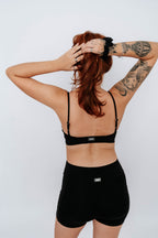 Top Decotado Preto
